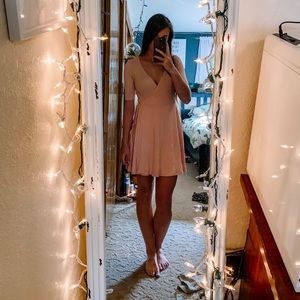 Forever 21 Pastel Pink/Peach Wrap Dress
